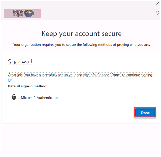 Microsoft Entra ID Multi-Factor Authentication verification screen on client workstation